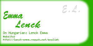 emma lenck business card